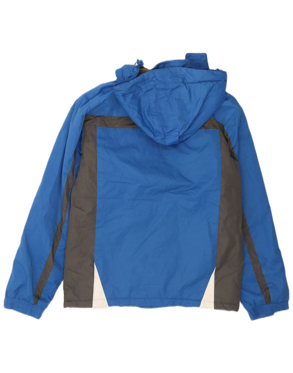 Mountain Warehouse Skijakke med hætte til mænd UK 36 Small Blue Colourblock