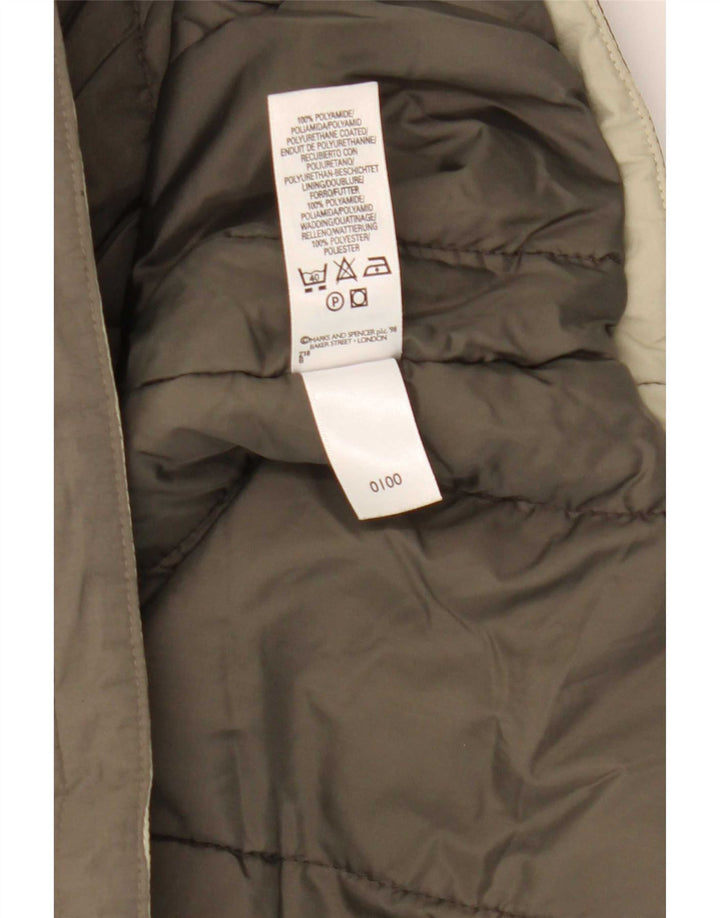 Marks & Spencer Herre Polstret Gilet UK 42 XL Khaki Polyamid