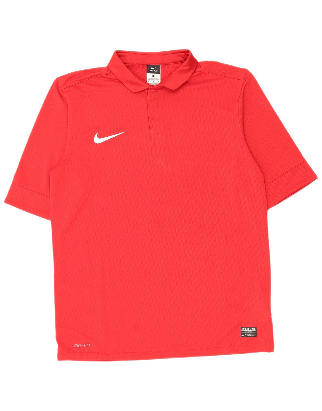 Nike Dri Fit poloshirt til mænd, medium rød polyester