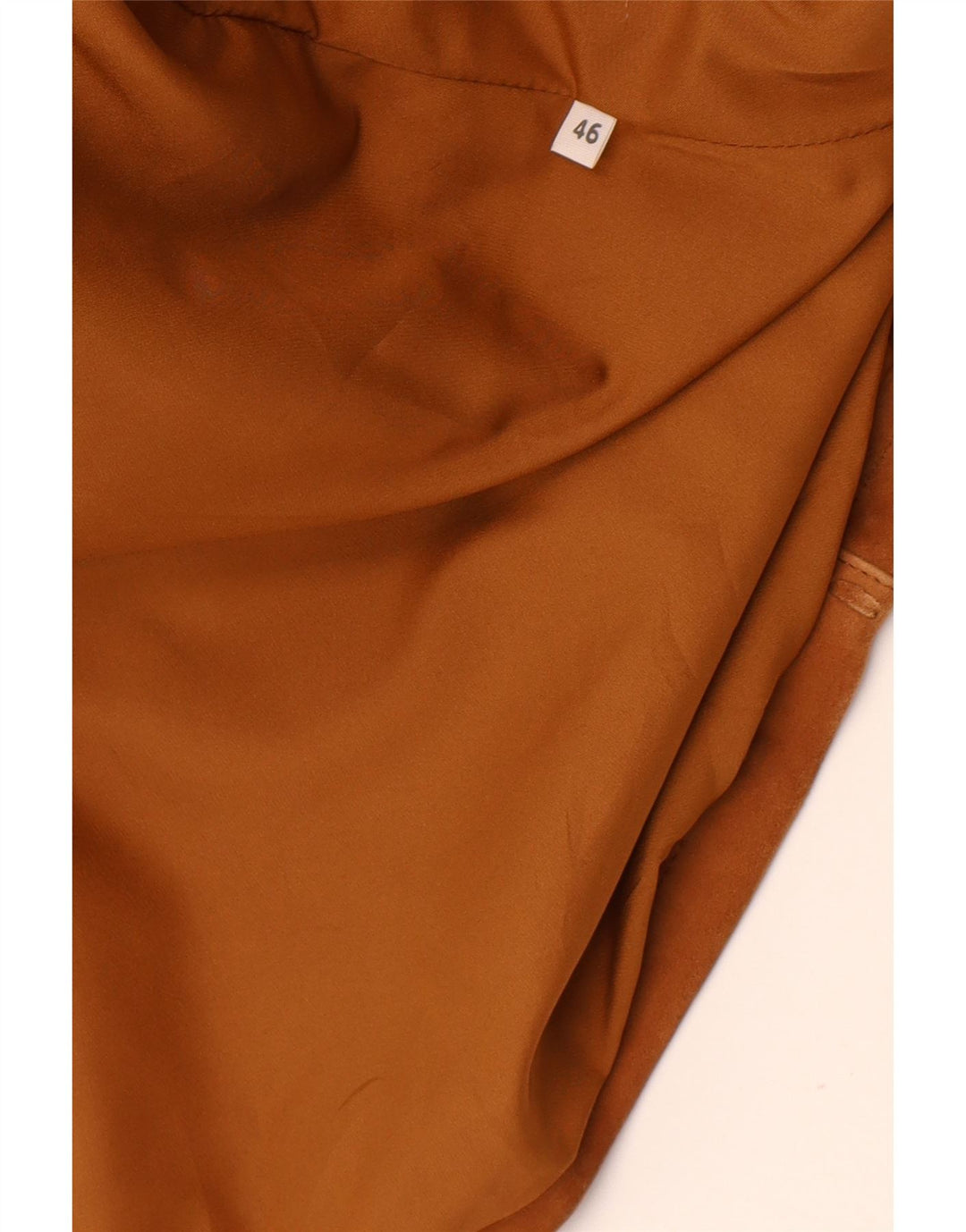 Vintage Dame Ruskind Oversized Overfrakke IT 46 Stor Brun