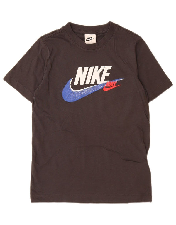 Nike drenge grafisk t-shirt top 8-9 år lille grå bomuld