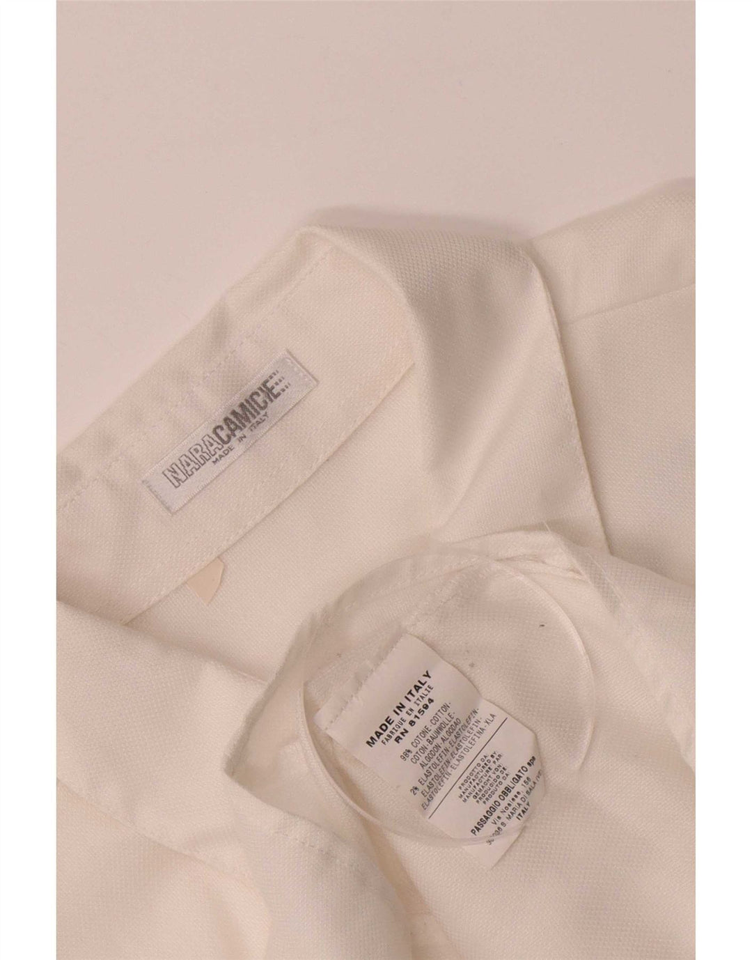 Naracamicie Dameskjorte UK 16 Large White Cotton