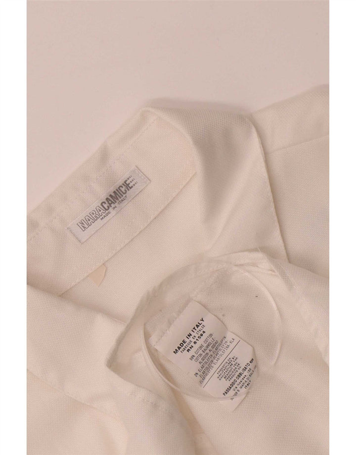 Naracamicie Dameskjorte UK 16 Large White Cotton