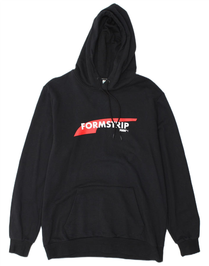 PUMA Grafisk hættetrøje til mænd, stor sort