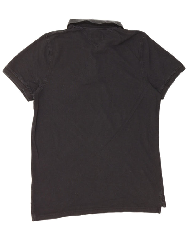 Tommy Hilfiger Herre Slim Fit Polo Shirt XL Sort Bomuld