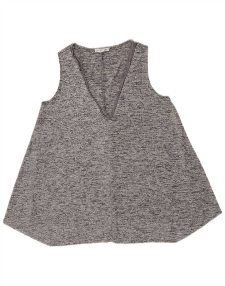 Zara Damevest Top UK 12 Medium Grå Flecked