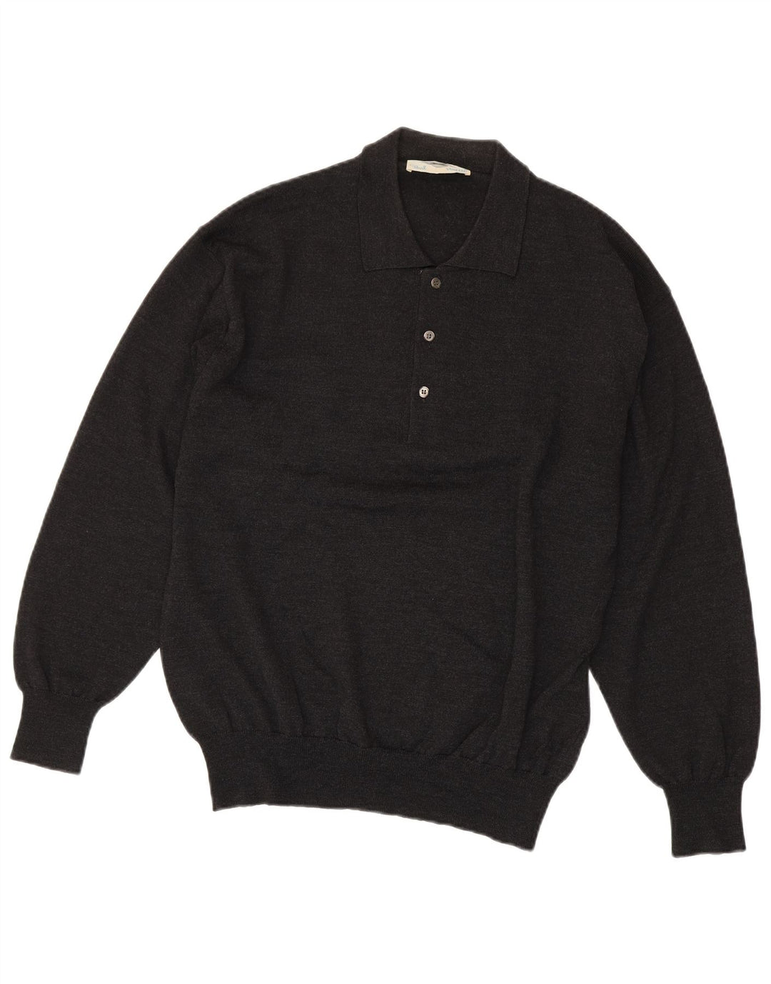 Vintage Herre Polo Neck Jumper Sweater IT 54 XL Grå