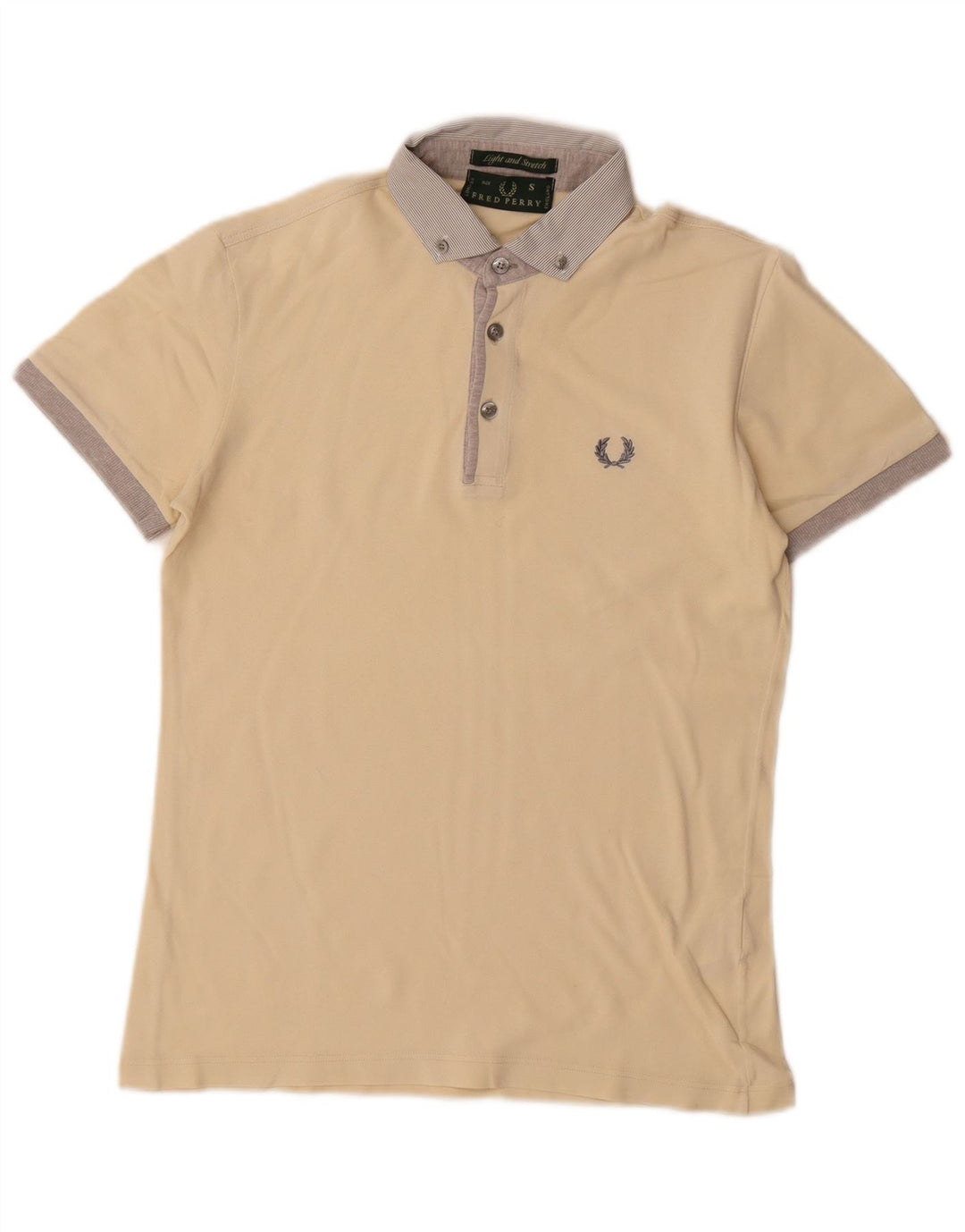 Fred Perry herre poloshirt lille råhvid bomuld