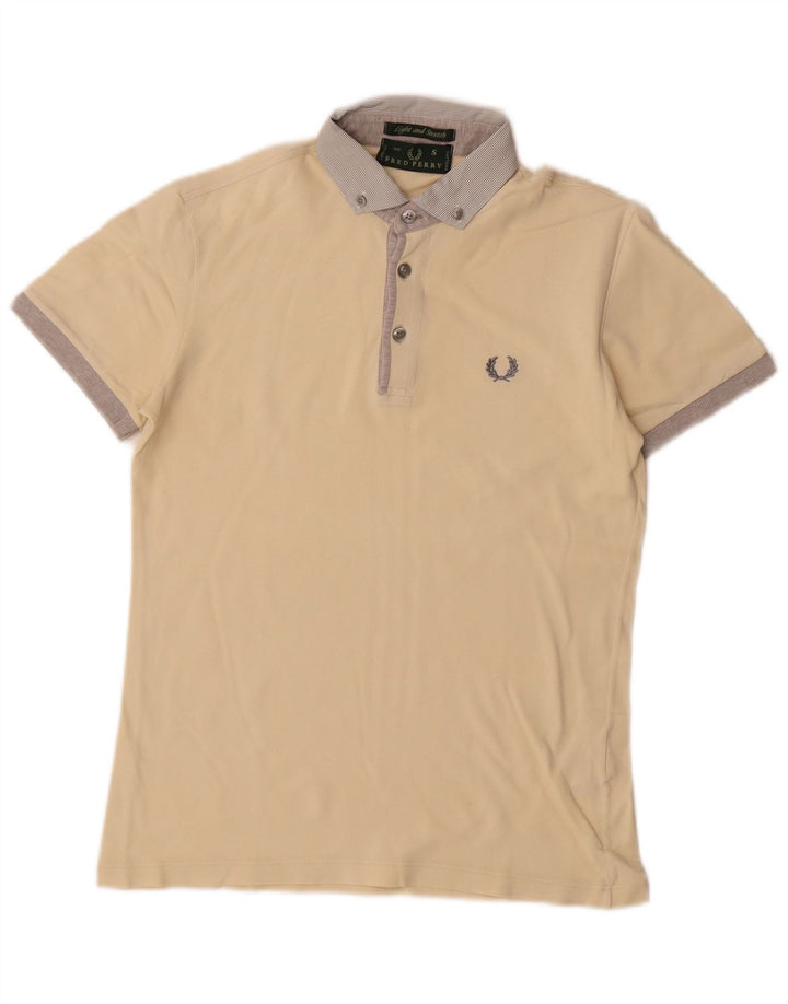 Fred Perry herre poloshirt lille råhvid bomuld