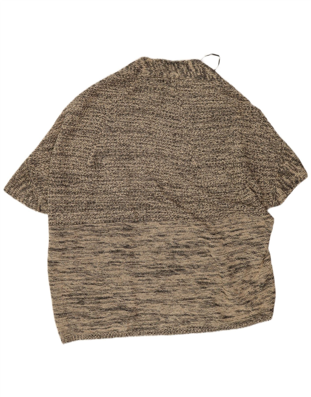 Massimo Dutti Dame Poncho Jumper UK 14 Medium Grey Flecked