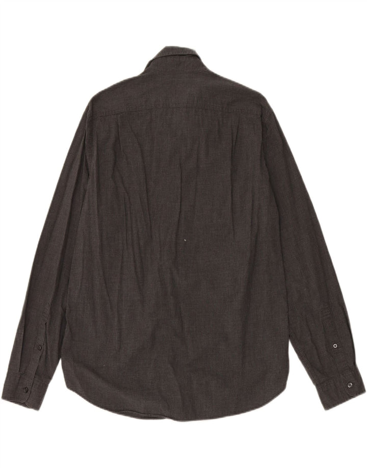 J. CREW Mens Shirt Medium Grey Cotton Vintage J. Crew and Second-Hand J. Crew from Messina Hembry 