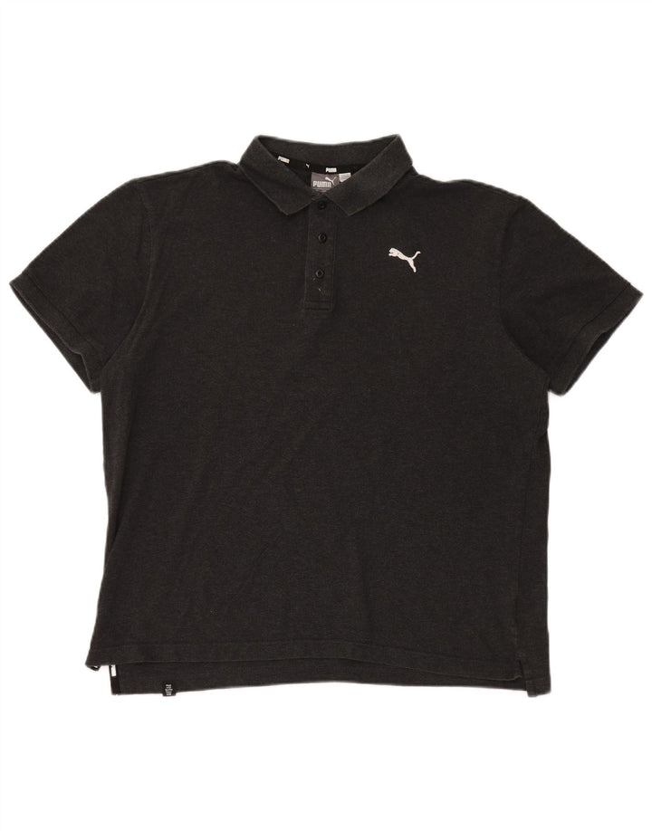 Puma Herre Polo Shirt Stor Grå Bomuld