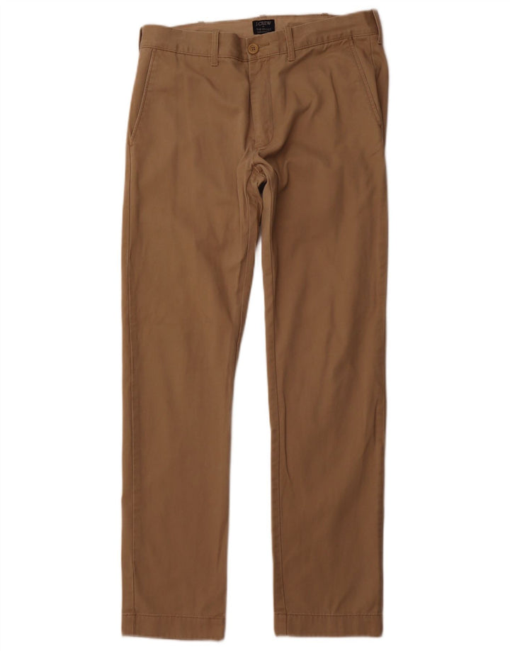J. CREW Herre The Driggs Slim Chino Bukser W30 L32 Beige Bomuld