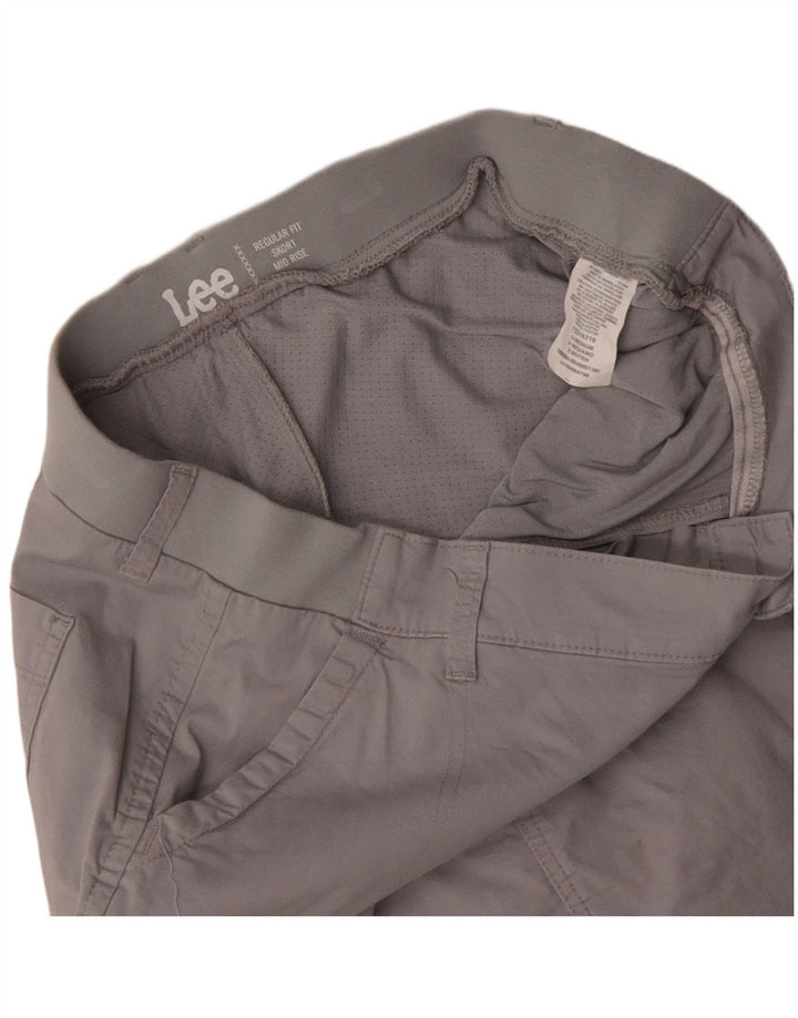 LEE Dame Skort Regular Fit Midrise Cargo Nederdel US 14 XL W36 Grå Bomuld