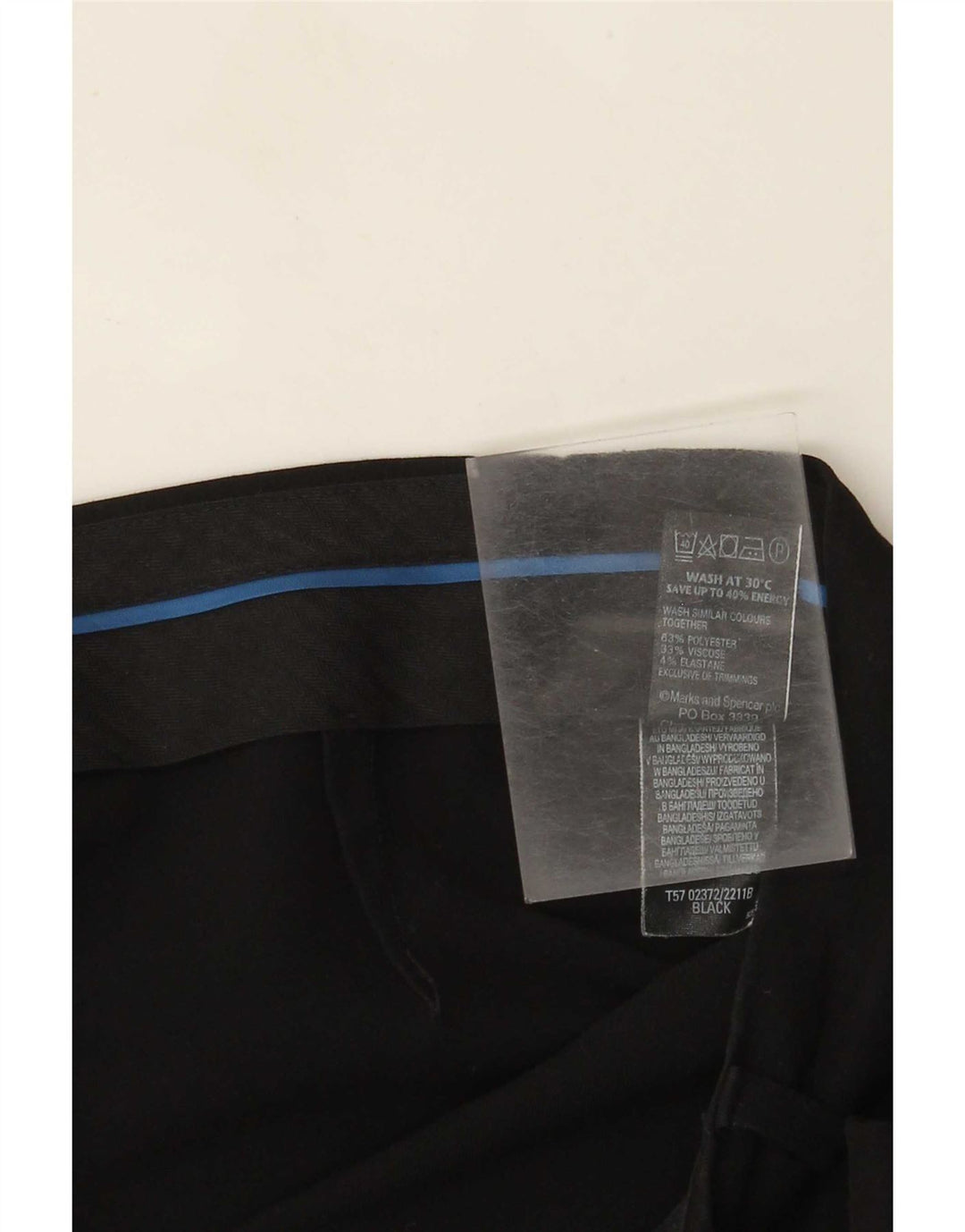 Marks & Spencer Dame Bootcut Suit Bukser UK 14 Large W34 L28 Black