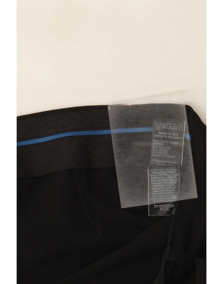 Marks & Spencer Dame Bootcut Suit Bukser UK 14 Large W34 L28 Black