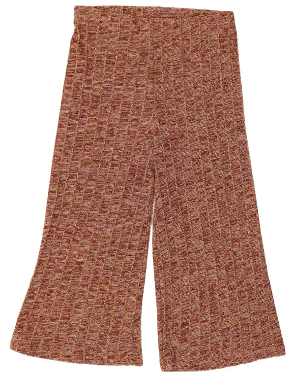 Zara Dame Capri Træningsdragt Bukser UK 14 Large Multicolored Flecked