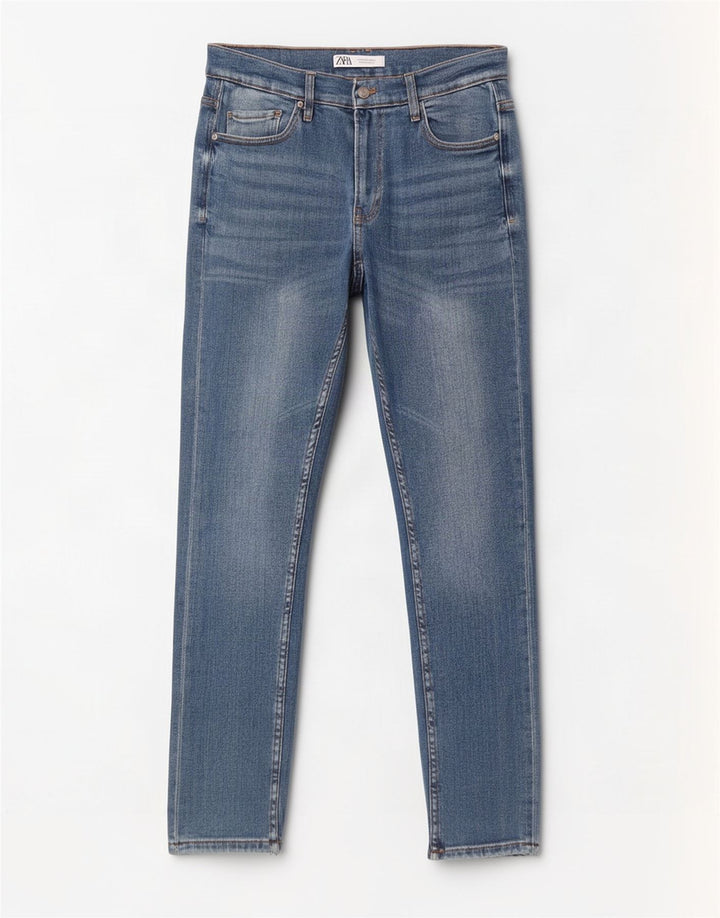 Zara Herre Slim Jeans EU 44 Large W34 L32 Blå