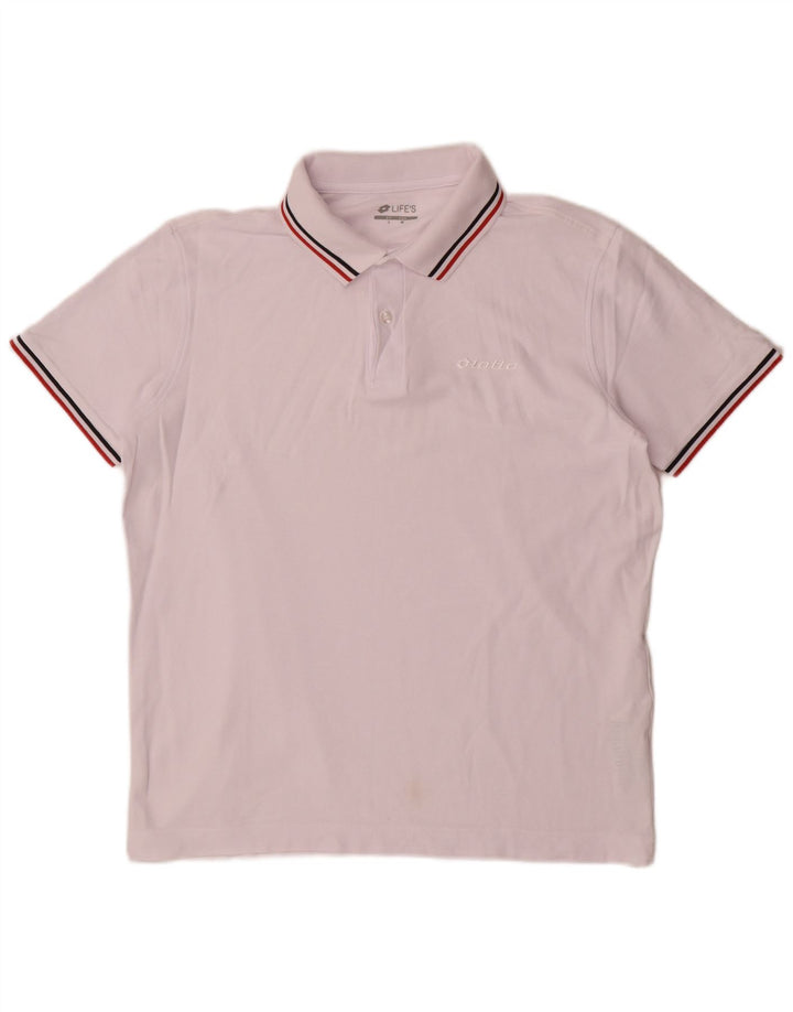 Lotto Herre poloshirt Medium Pink Bomuld