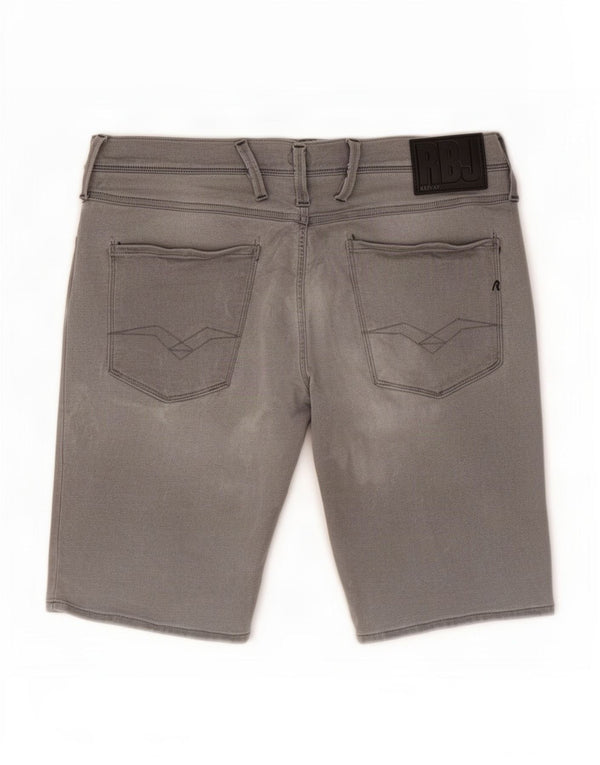 Replay Herre Anbass Denim Shorts W32 Medium Grå Bomuld