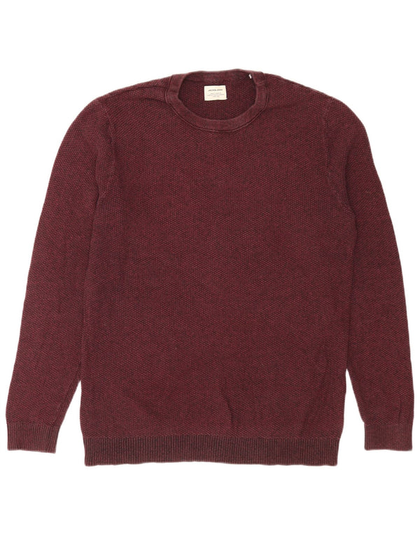 Jack & Jones Herre trøjetrøje med rund hals Stor Bourgogne bomuld
