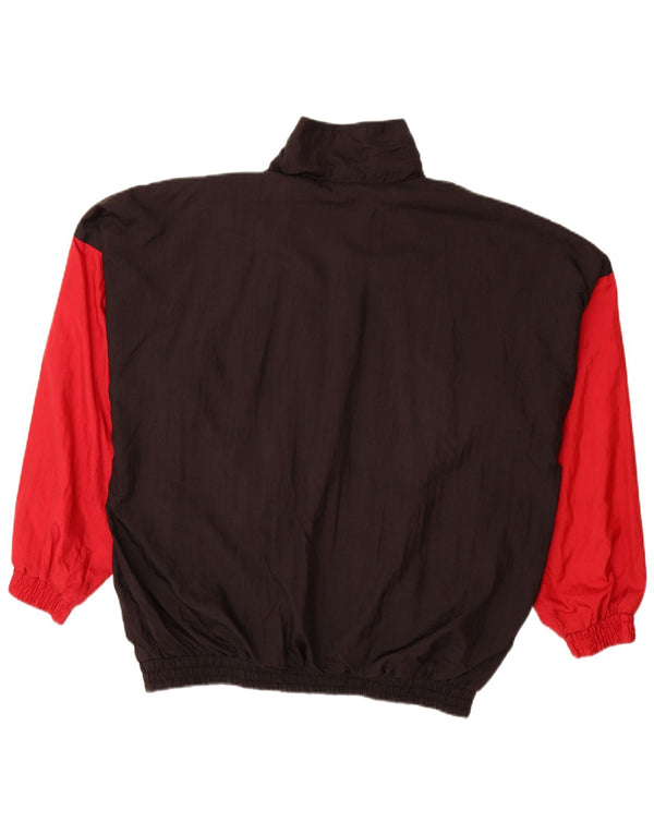 VINTAGE Træningsdragt til mænd Topjakke XL Flerfarvet Colourblock Polyamid