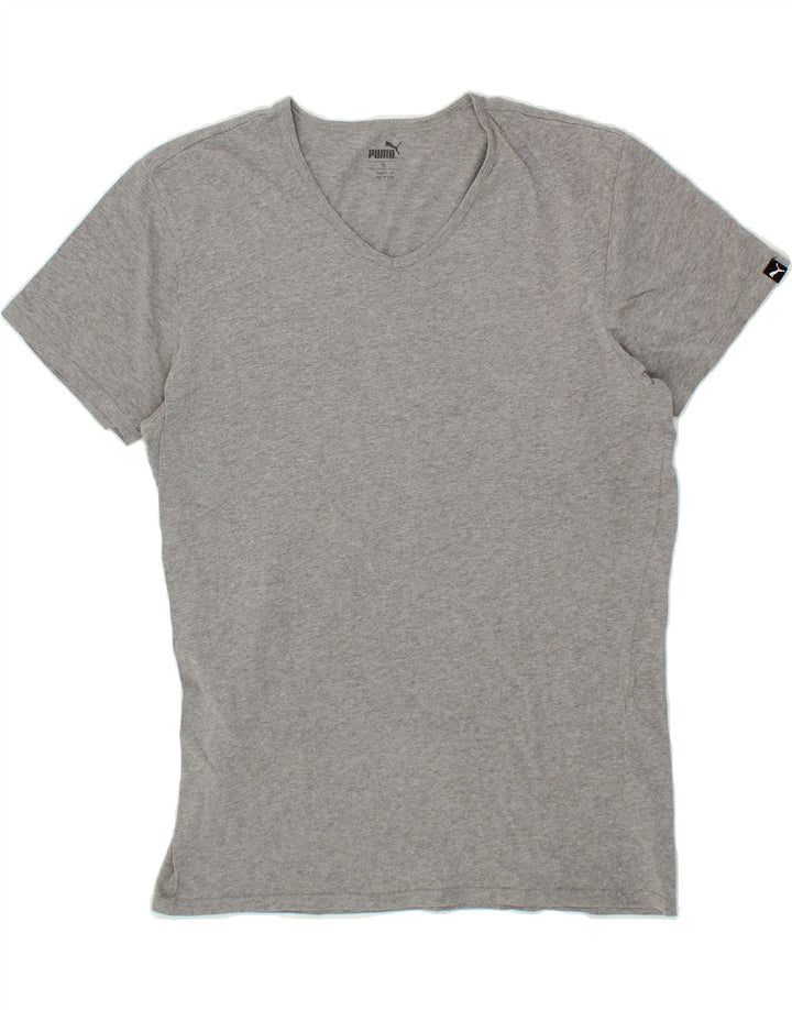 PUMA Womens T-Shirt Top UK 18 XL Grey Cotton Vintage Puma and Second-Hand Puma from Messina Hembry 