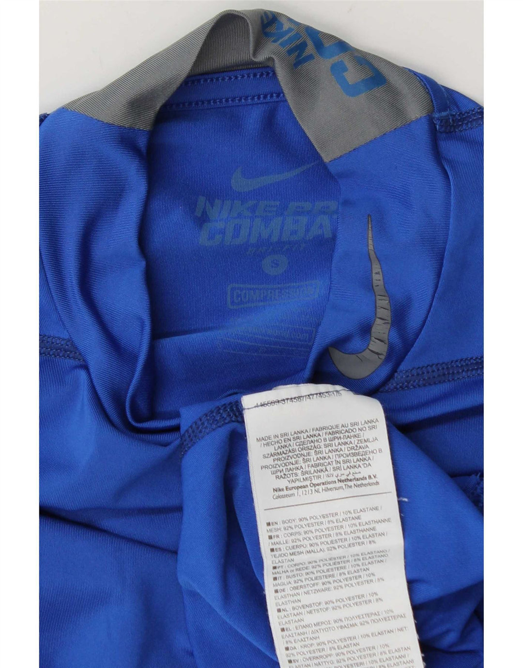 Nike Herre Dri Fit Top Langærmet Lille Blå Polyester