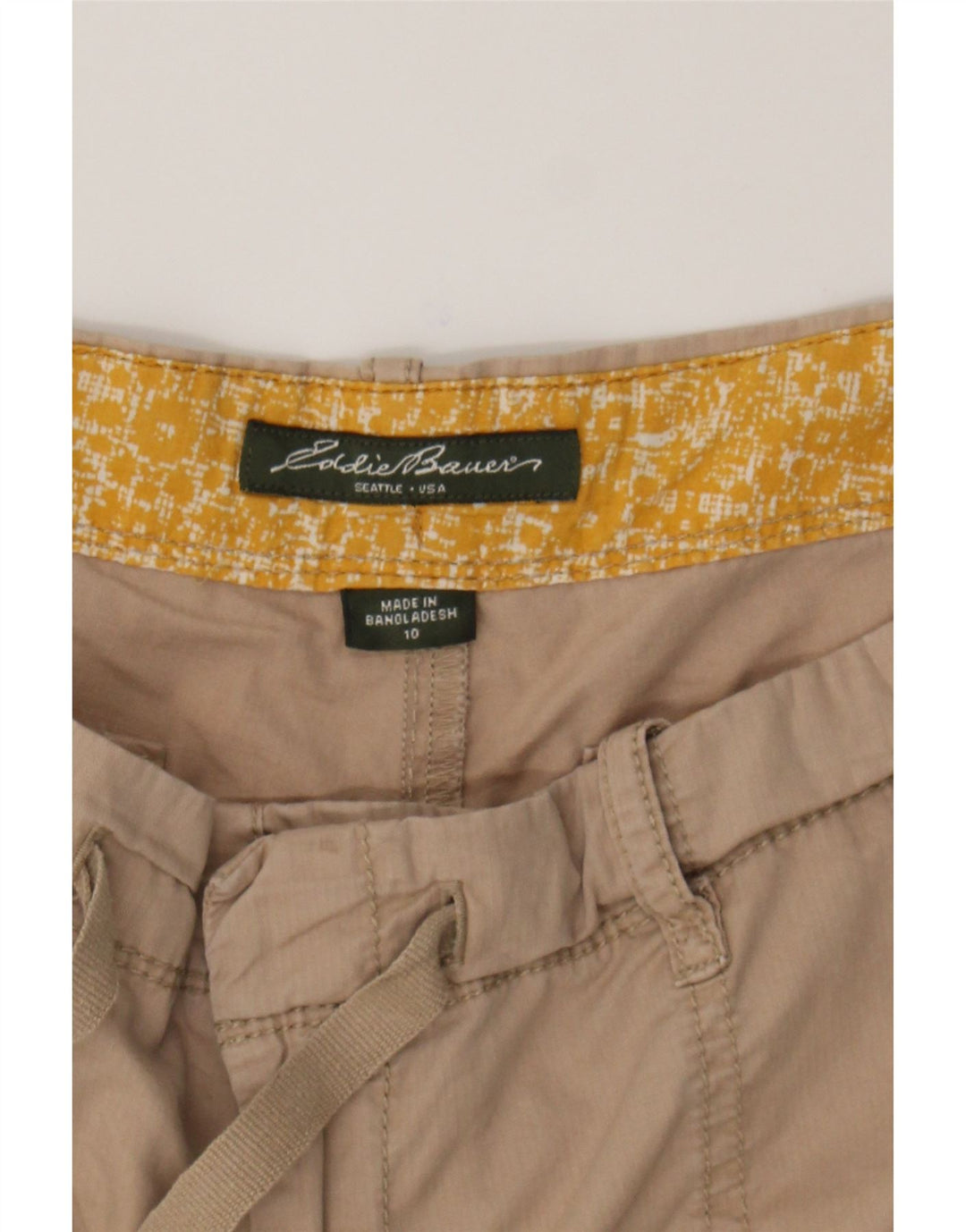 EDDIE BAUER Womens Chino Shorts US 10 Large W34 Beige Cotton Vintage Eddie Bauer and Second-Hand Eddie Bauer from Messina Hembry 
