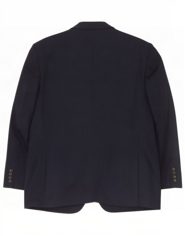 Marks & Spencer Herre 2-knaps blazerjakke UK 44 XL Marineblå nålestribe