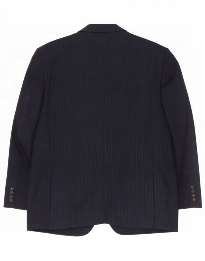 Marks & Spencer Herre 2-knaps blazerjakke UK 44 XL Marineblå nålestribe