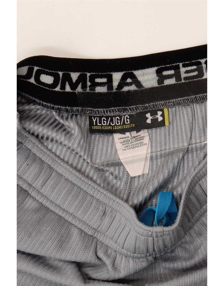 Under Armour Boys Sports Shorts 11-12 år Large Grå Colourblock Polyester