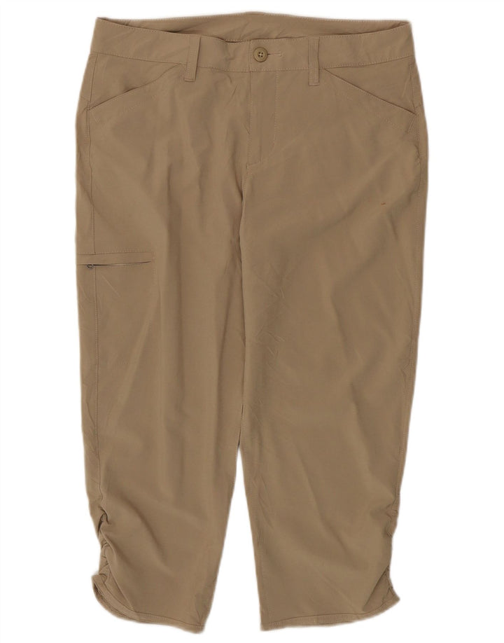 EDDIE BAUER Straight Cargo Capri Bukser til kvinder US 6 Medium W30 L21 Beige