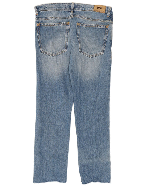 Trussardi Dame Crop Slim Jeans IT 44 Medium W30 L25 Blå Bomuld