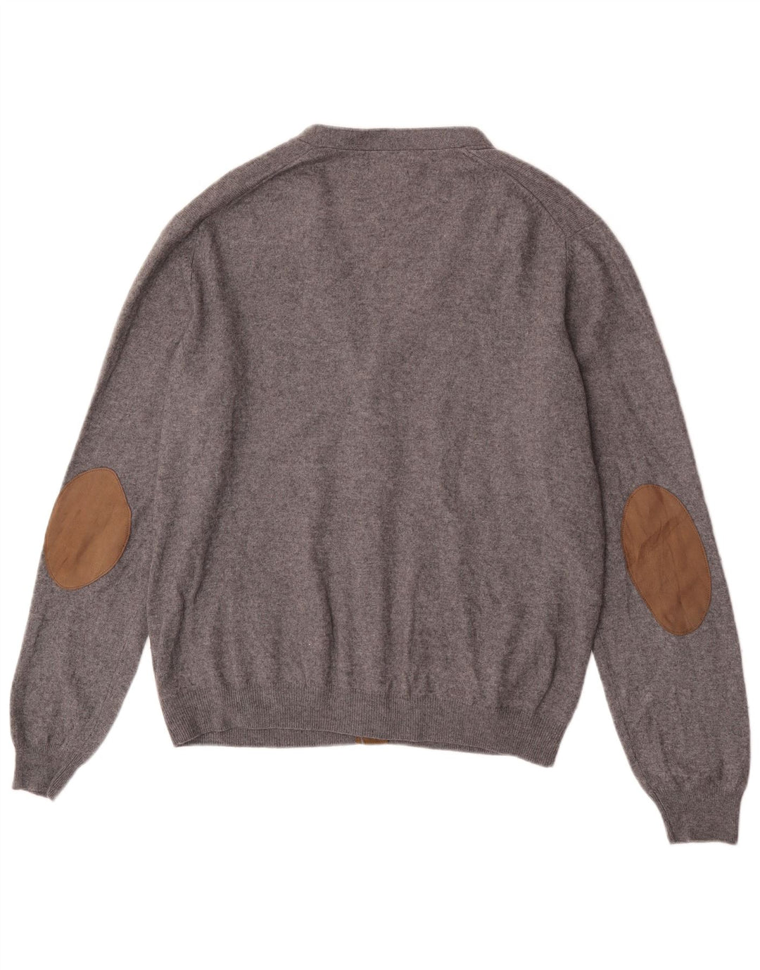 Massimo Dutti Herre Cardigan Sweater 2XL Grå Uld