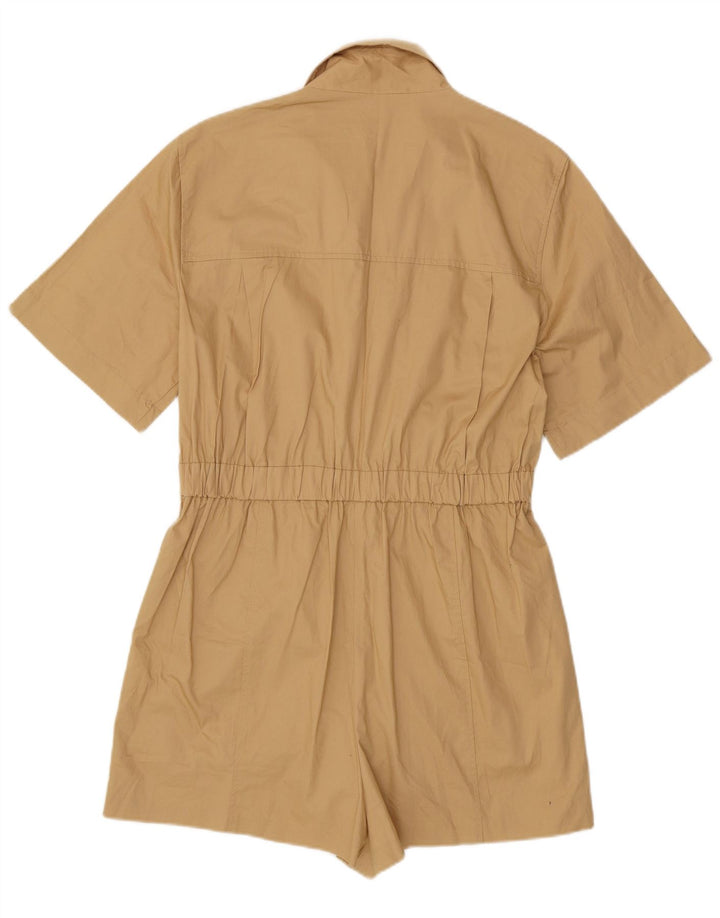 Zara Dame Playsuit UK 20 2XL Beige Bomuld