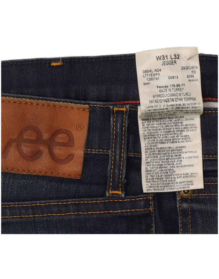 Lee Dame Jegger Denim Shorts W31 Medium Blue Bomuld