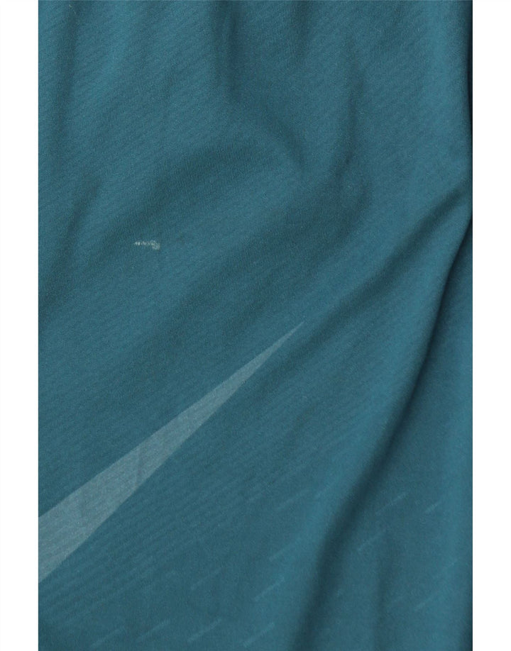 Nike Herre Dri Fit grafiske sportsshorts mellemblå stribet polyester