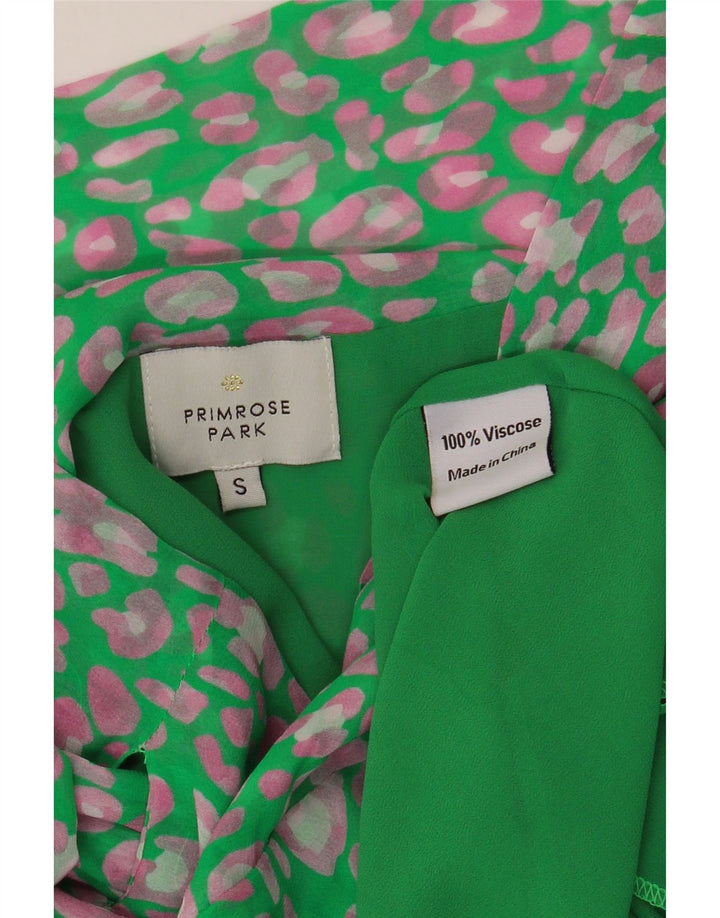 VINTAGE Wrap-nederdel til kvinder Lille W33 Grøn Flecked Viscose