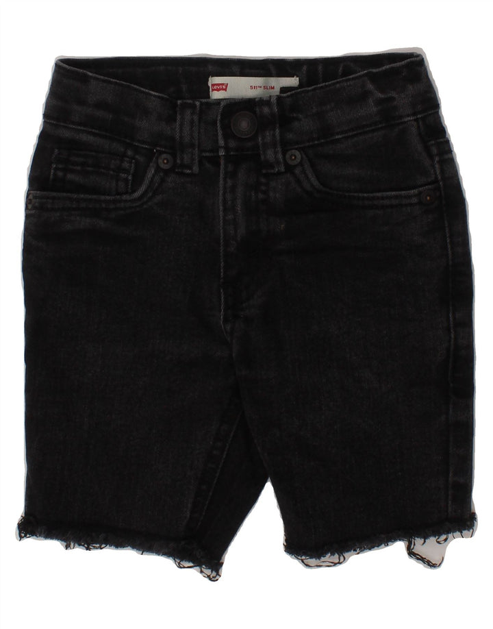 LEVI'S Boys 511 Denim Shorts 3-4 Years W20  Black Cotton Vintage Levi's and Second-Hand Levi's from Messina Hembry 