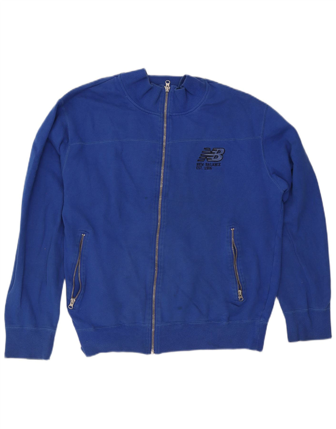 New Balance Herre træningsdragt Topjakke Medium Blue Bomuld