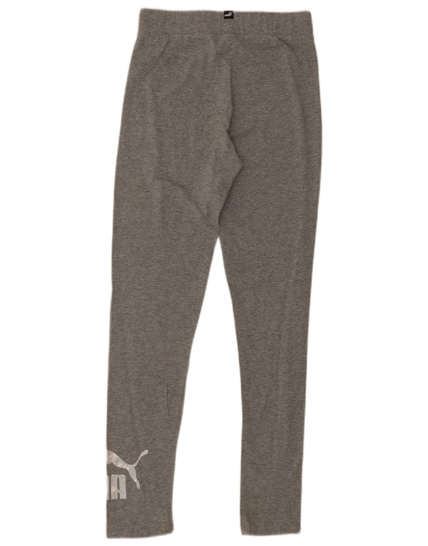 Puma piger grafiske leggings 15-16 år grå bomuld