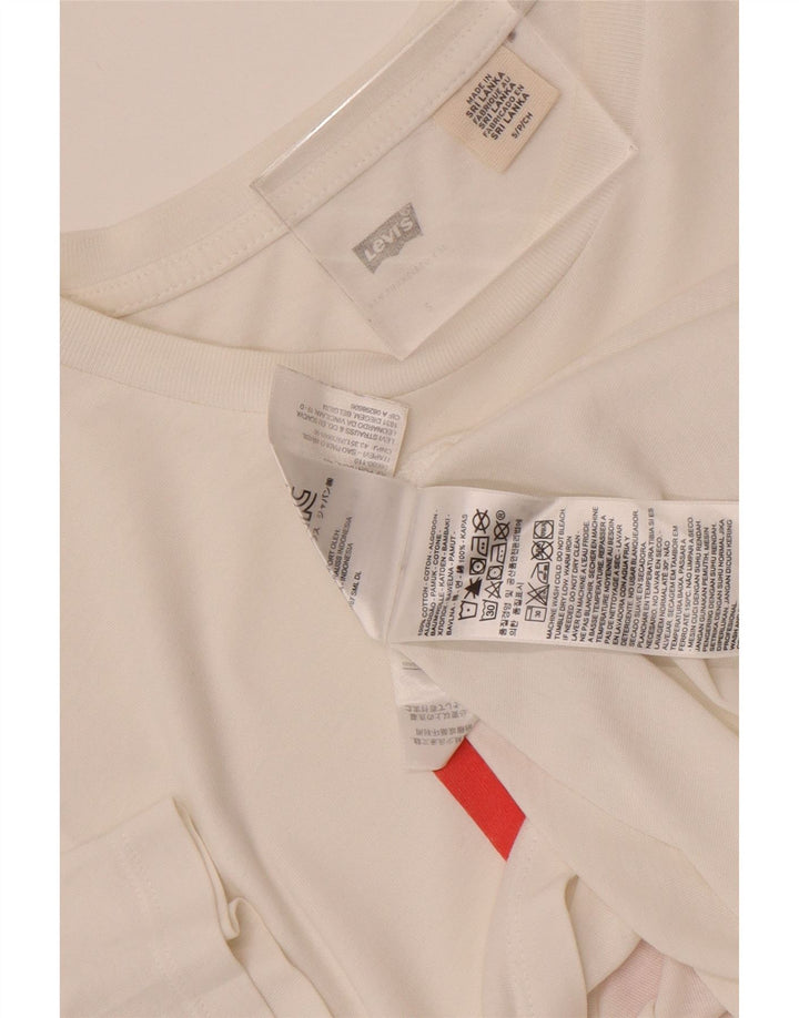 Levi's Herre Peanuts Grafisk T-shirt Top Lille hvid bomuld