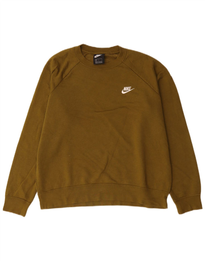 Nike Sweatshirt til mænd, stor Khaki Bomuld