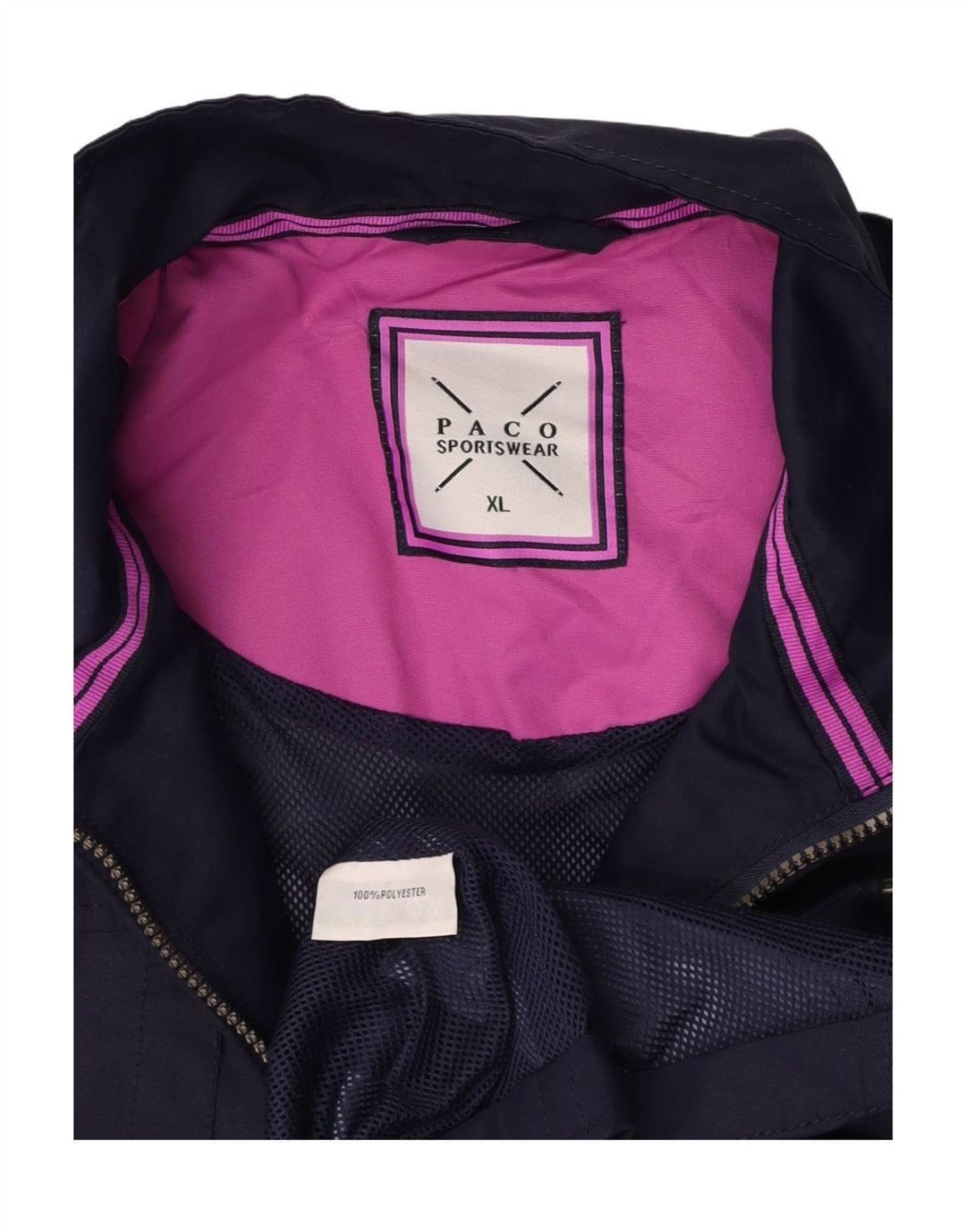 PACO Militærjakke til kvinder UK 18 XL Navyblå polyester