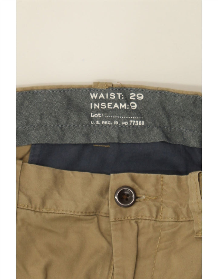 J. CREW Mens Chino Shorts W29 Small  Beige Cotton Vintage J. Crew and Second-Hand J. Crew from Messina Hembry 