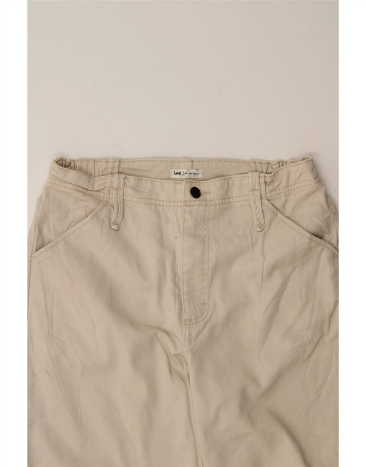 LEE Womens Capri Jeans US 8 Medium W30 L20 Beige Cotton Vintage Lee and Second-Hand Lee from Messina Hembry 