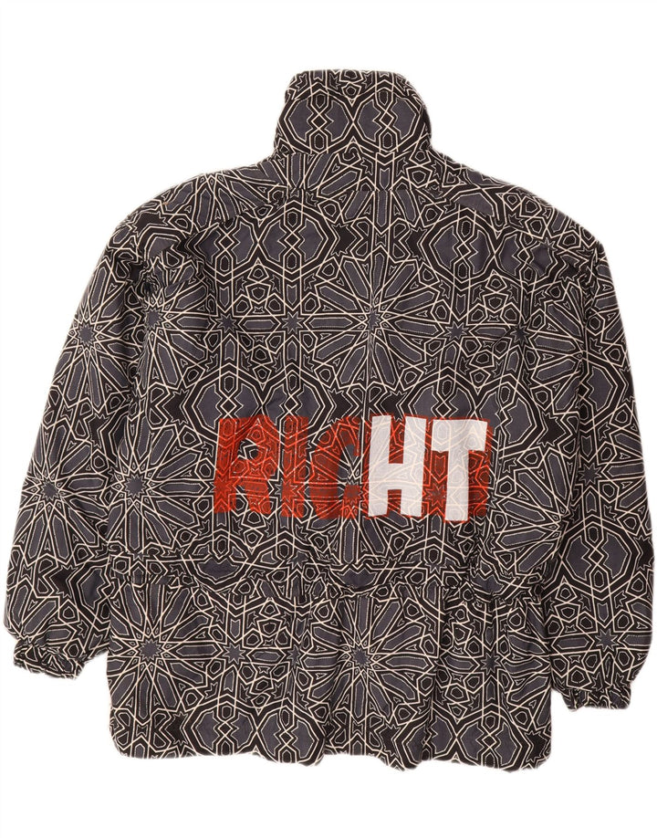 CAPT. COOK Herre Grafisk Anorak Jacket UK 42 XL Grå Geometrisk