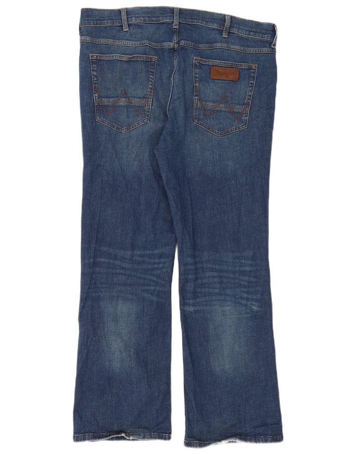 WRANGLER Herre Bootcut Jeans W38 L30 Blå Bomuld