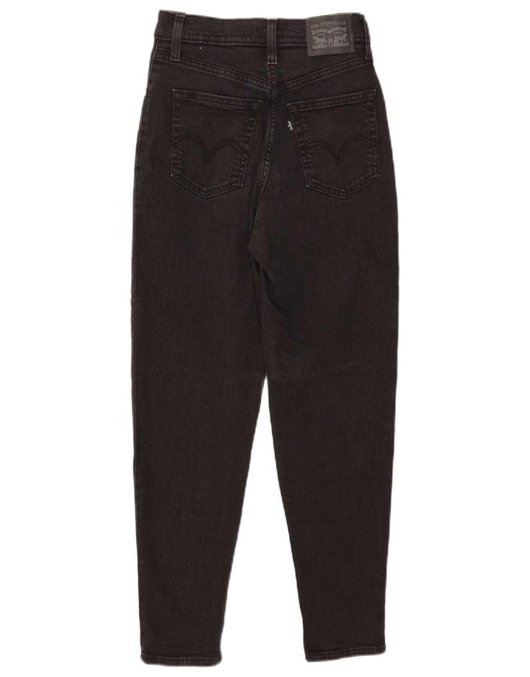 Levi's koniske jeans til kvinder W24 L27 sort bomuld